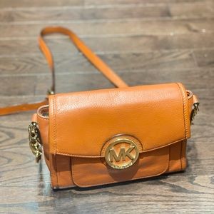 Michael Kors shoulder bag burn orange color authentic